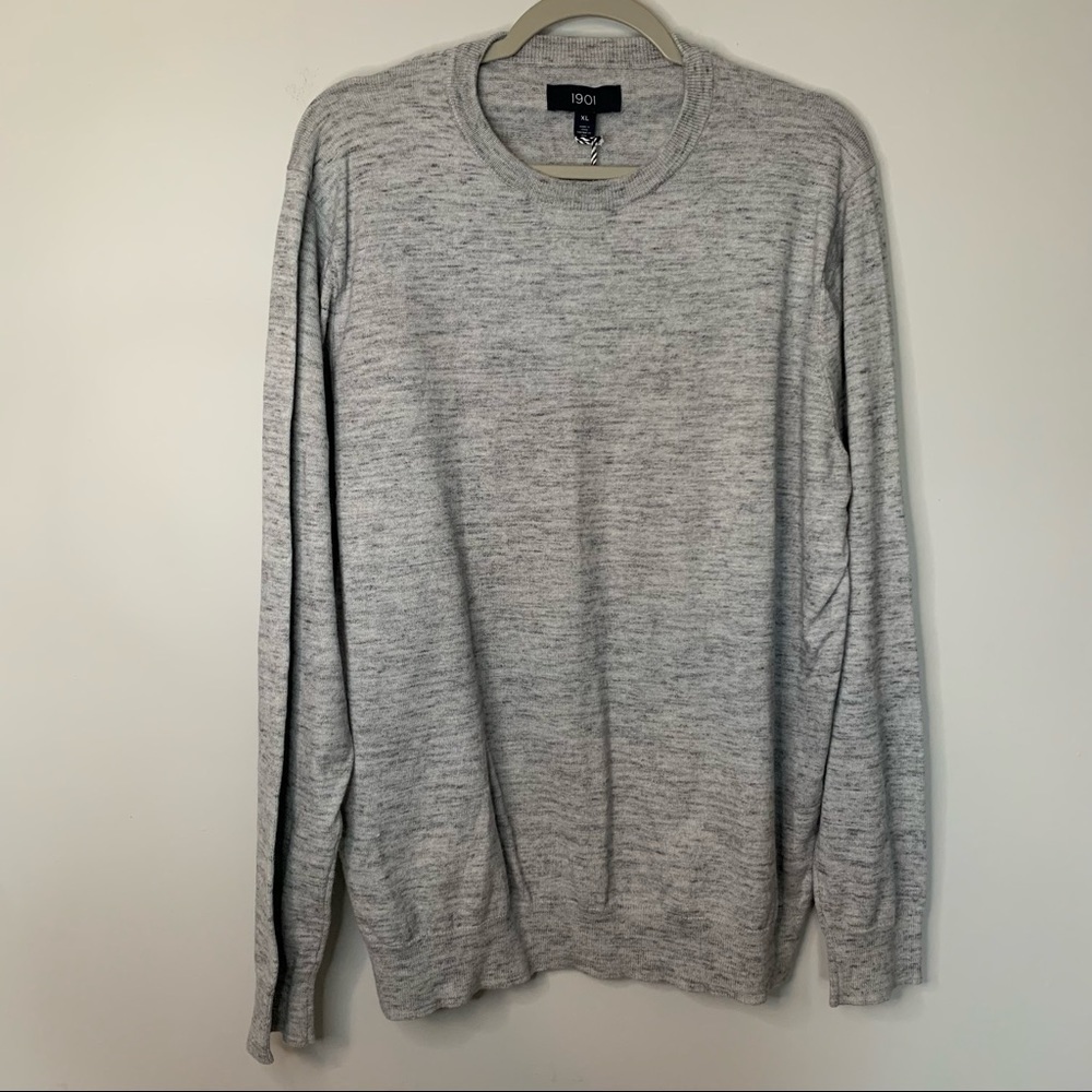 Men’s new 1901 gray knit pullover sweater size extra large XL